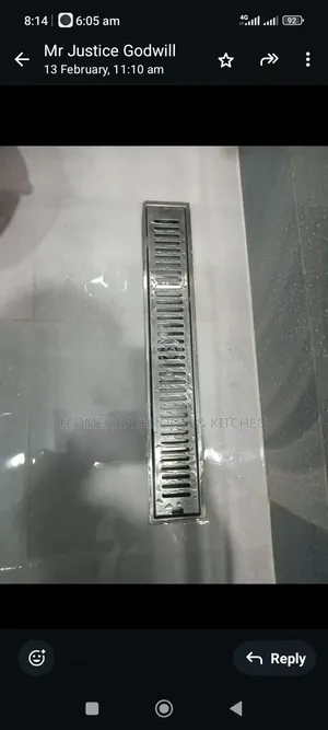 Anti-Odor Stainless Steel Linear Floor Drain (60cm)