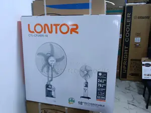 Cooling 18-Inch Lontor Water Mist Fan Rechargeable