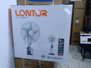 Heavy Duty Lontor 18" Rechargeable Water Mist Fan
