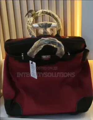 Bag Burgundy Color,Rolling Mobile Briefcase Bag.