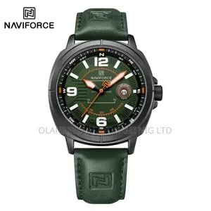 Naviforce Men's Green Chronograph Wristwatch