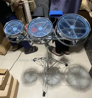 Professional 3-piece Rototom Set With Jam Block Stand – Brand New