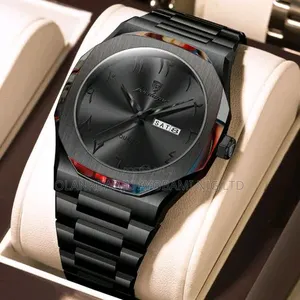 Poedagar Superior Black Premium Wristwatch