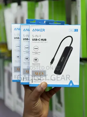 Anker 332 Usb-C Hub 5-in-1 With 100w Pd Hdmi – Original