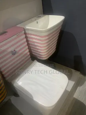 New Design of Wc Set (Pink Color)