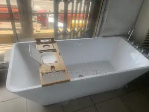 Free Standing Bathtub With Complete Mixer Basin Tap