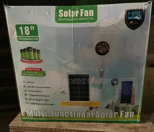 18 Inches Solar Rechargeable Standing Fan