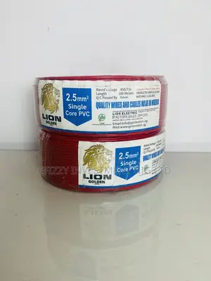 Lion Golden Electric 2.5mm Single Core PVC Cable (Red) Efy091