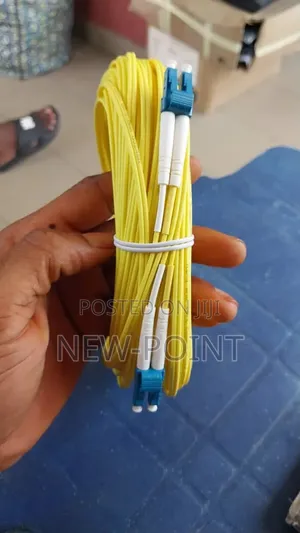 10m Lc-Lc Single Mode Fiber Optic Patch Cord – Duplex Yellow Cable