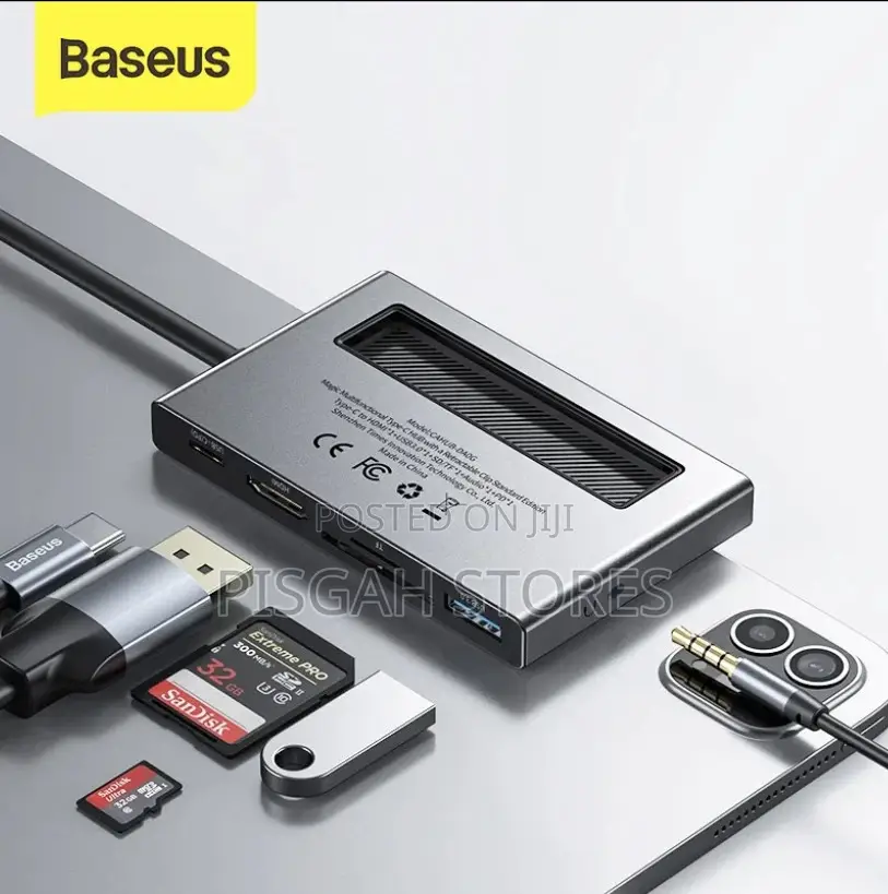 Baseus Magic Multifunctional Type-C Hub With a Retractable Clip