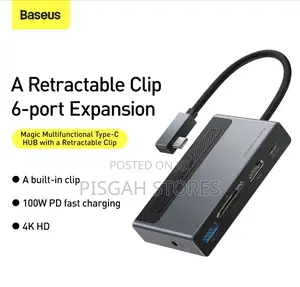 Baseus Magic Multifunctional Type-C Hub With a Retractable Clip