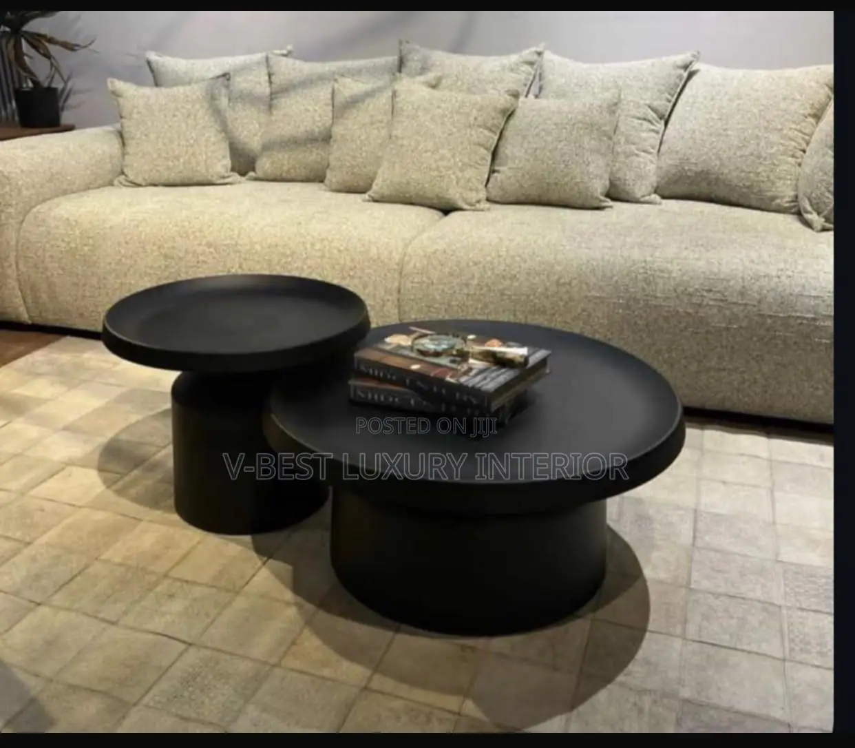 Dual Round Coffee Table Set