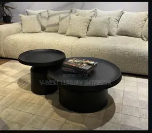 Dual Round Coffee Table Set