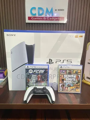 Brand New Ps5 Slim 1tb With 2 Controllers 2 Games