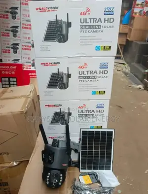 Uhd Ubox PTZ Solar Camera With Solar Panel and App Free Sim Card