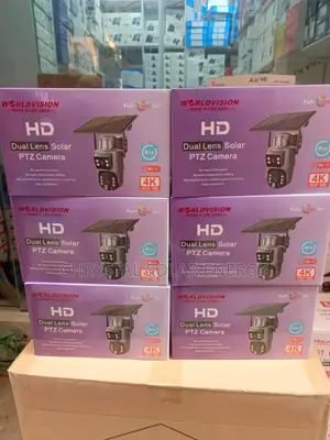 2in1 Solar Camera With 3600 View Ubox App, Solar Panel, Free Sim Card