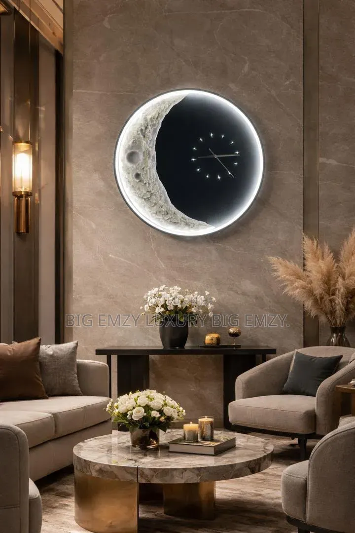 Luxurious Wall Clock Led Lamp.