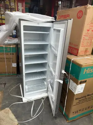 Hisense 190liters Standing Upright Freezer 6 Shelves , Drawer.