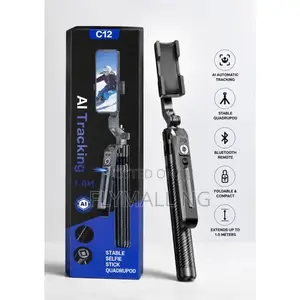 C12 Ai Smart Tracking Tripod With Bluetooth Remote Stable Quadrupod
