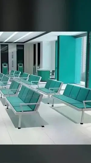 4-seater Public Waiting Chairs - Heavy Duty Airport Hospital Benches