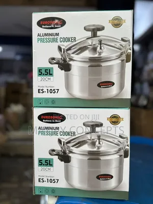 Eurosonic 9.5litres Aluminium Pressure Cooker - 20cm Diameter-Es1057