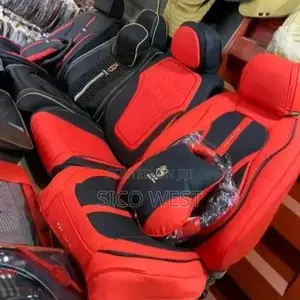 Red Black Interior Design Seat Cover