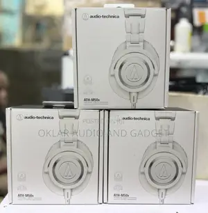 Audio-Technica M50x Studio Recording/Mixing Headphones (White Colour)