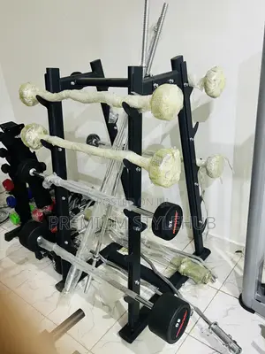 Fixed Olympic Rubber Dumbbell Rack