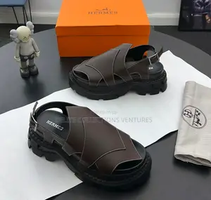 *New Hermès Chunky Sole Leather Sanadals