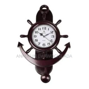 Anchor Wall Clock With Swinging Pendulum - 25 by 16