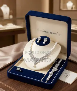 Luxury Pearl Bridal Jewelry Set