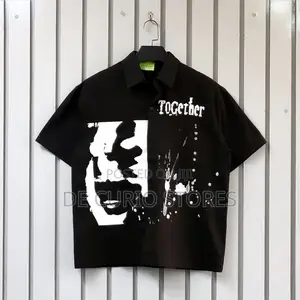 New Print Shortsleeve Buttoned Shirt