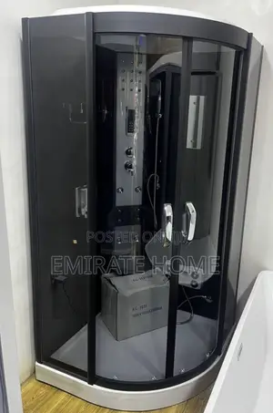 Special Black Color Shower Room With Steaming