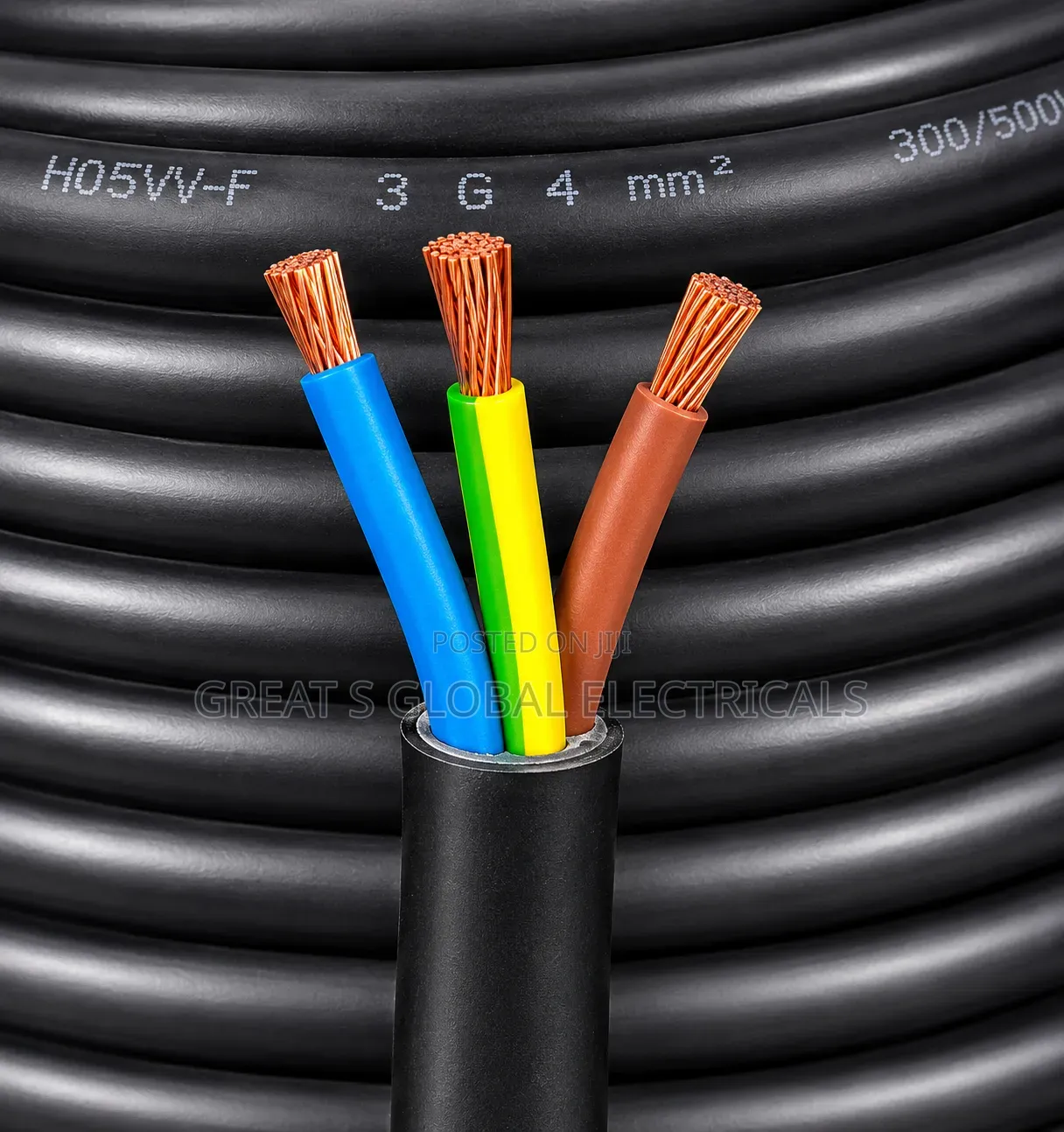 3 Core 4mm2 Flexible Copper Cable