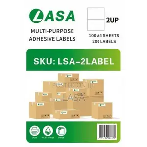 200 Labels A4 Adhesive - 100 Sheets