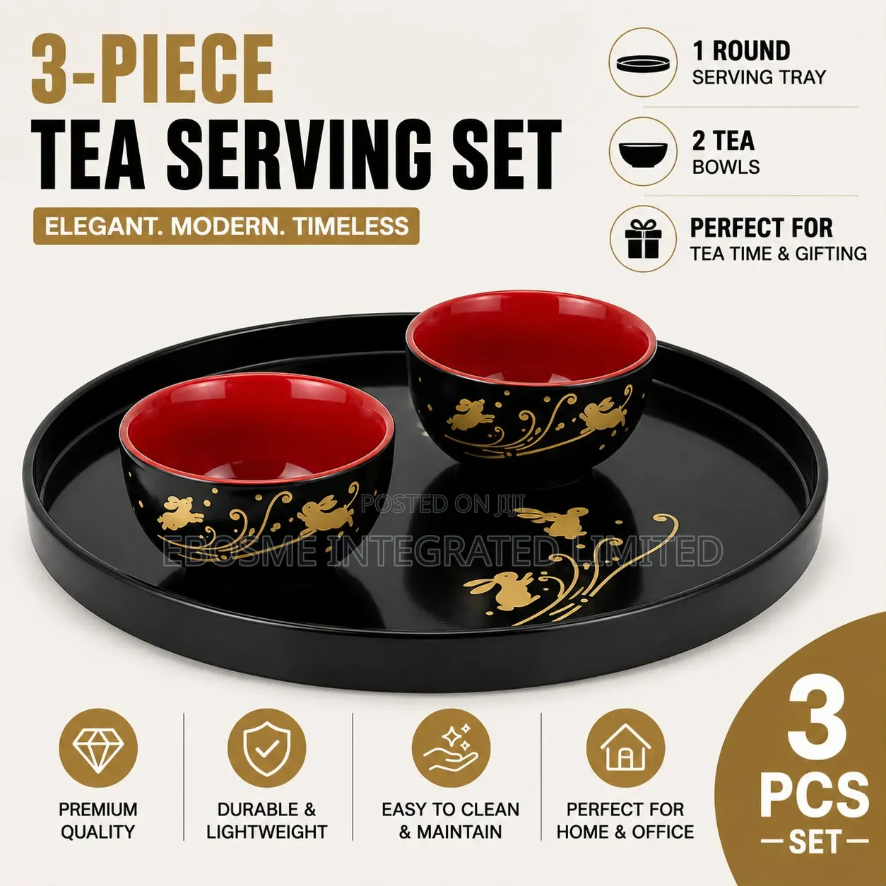 3 Piece Tea Serving Set