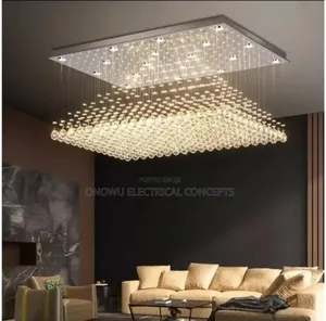 European Style, Duplex Building, Crystal, Simple, Large Chandelier