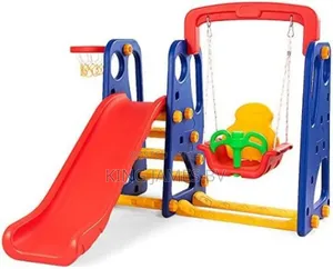 3 in 1 Slide Basket Ball Hoop and Swing