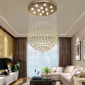 European Style, Duplex Building, Crystal, Simple, Large Chandelier