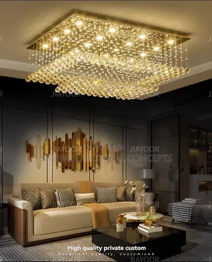 European Style, Duplex Building, Crystal, Simple, Large Chandelier