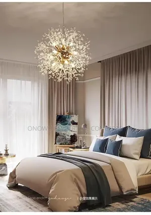 Modern Luxury Crystal Led Ceiling Lamp Lustrous Indoor Lighting