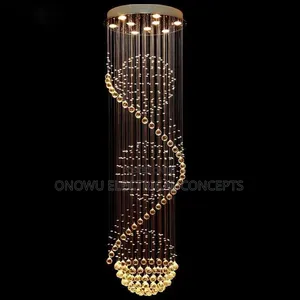Modern Luxury Crystal Led Ceiling Lamp Lustrous Indoor Lighting