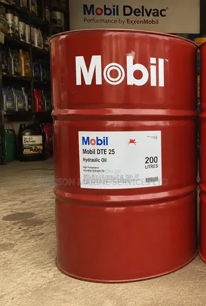 200-Liter Mobil Dte 25 Hydraulic Oil, 6 Low Viscosity Iso Vg10
