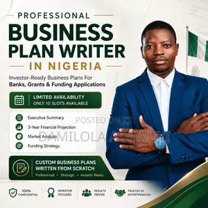 Professional Business Plan Writer In Nigeria – Bank Investor Ready