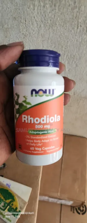 Now Rhodiola 500mg(Helps Body Adapt to Stress of Daily Life)- 60vegcap