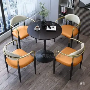 Gold Hand Hotel and Restaurant Chairs With Table