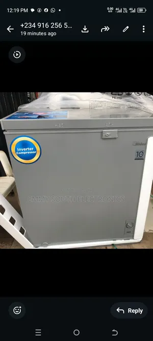Midea Inverter Chest Deep Freezer 200 Liters