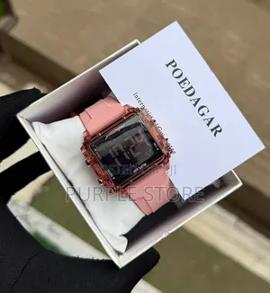 Poedagar Digital Sports Watch Silicone Strap Unisex Water Resistant