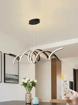 Modern Simple Square Led Pendant Lights Lighting Living Dining