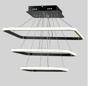 Modern Simple Square Led Pendant Lights Lighting Living Dining